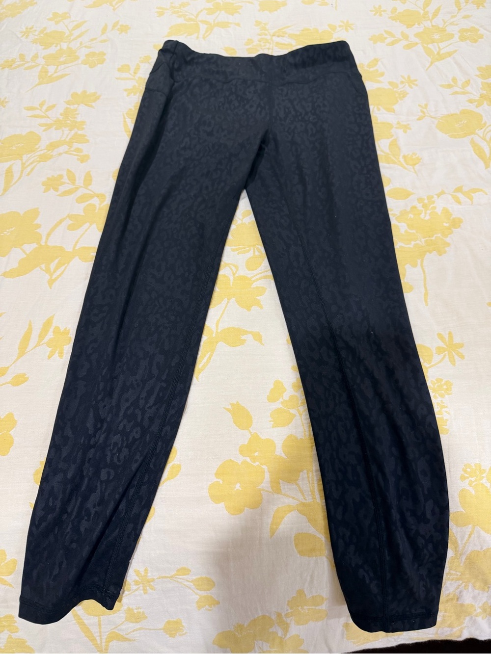 Sweaty Betty Black Subtle Animal-Print Leggings
